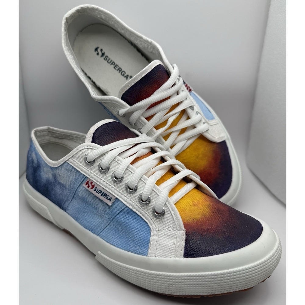"After‎ the Storm" Sunset Glow Hand-Painted By Me🤩Supergas Sz 41.5 Us10